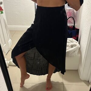 Splendid Asymmetrical Black Skirt